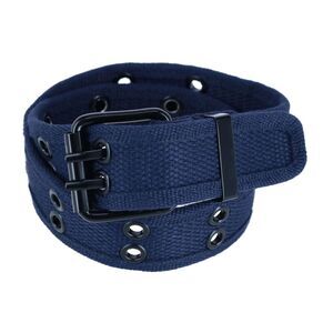 CTM Kids 2 Hole Roller Buckle Canvas Belt